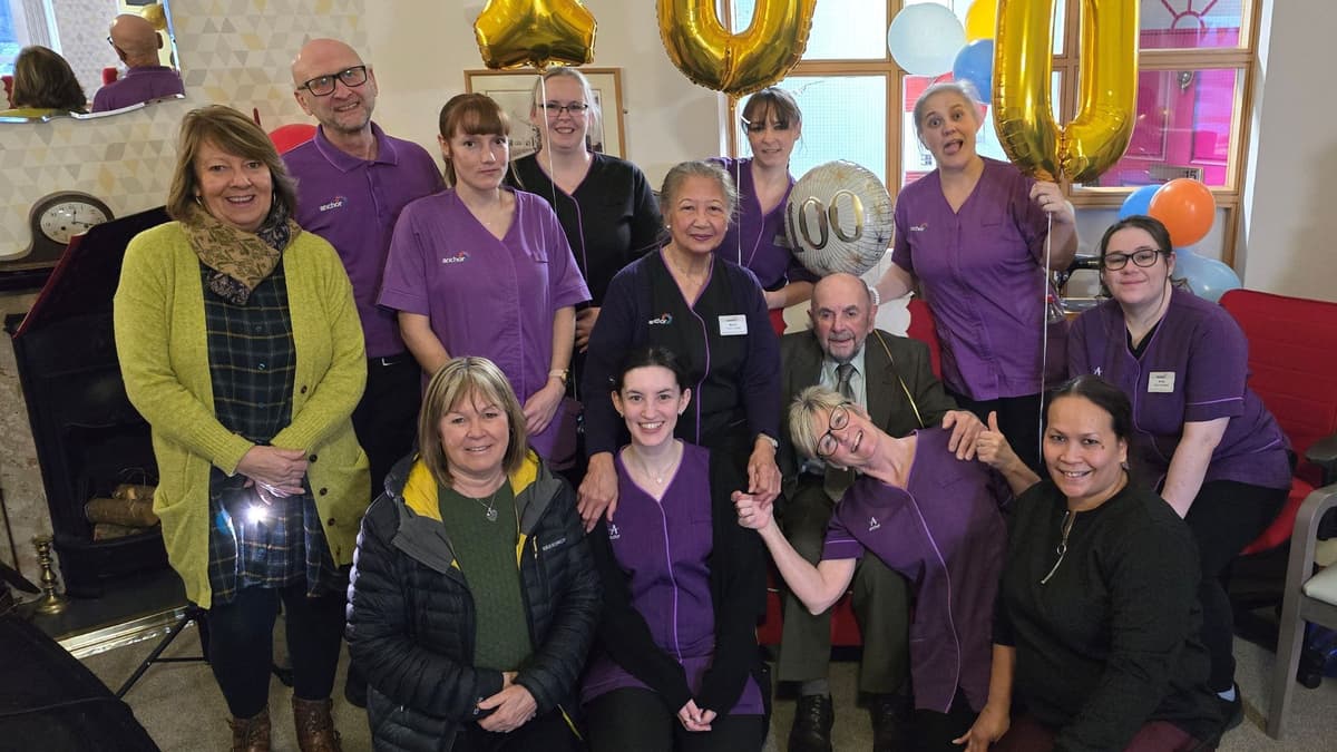 Centenarian Cyril honoured with surprise party at St Anne’s