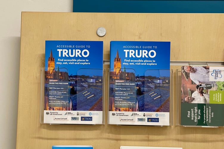 Printed copies of the Accessible Guide to Truro