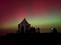 Crowds gathered to watch dazzling display of Northern Lights