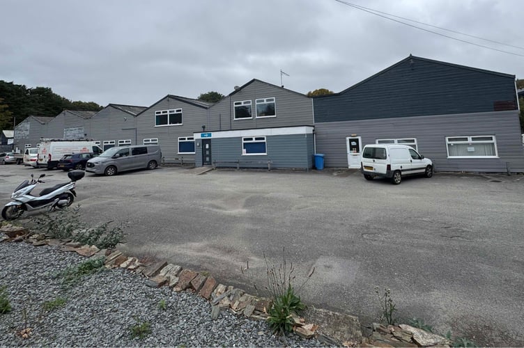 The Communication Centre, located on Par Moor Road in Par, is being offered with a freehold guide price of £300,000 to £350,000