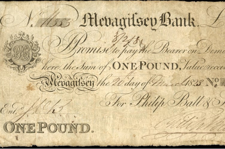 Historic Mevagissey banknote heads to auction.