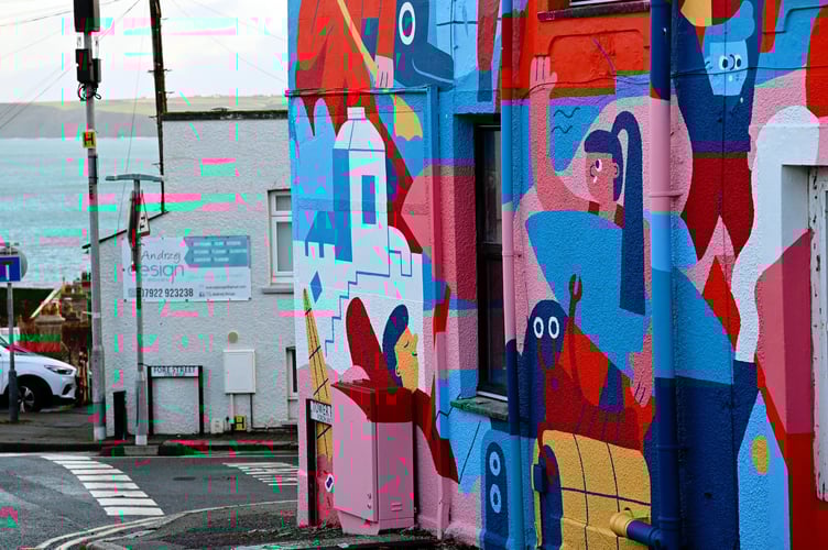 The Newquay Mural Trail aims to encourage people to explore town’s streets and discover hidden corners (Picture: Bob Quinn)