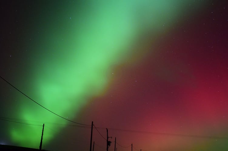 Aurora Borealis in Cornwall in January