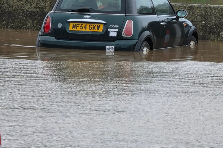 Several cars have been submerged (Picture: Tom Hurley)