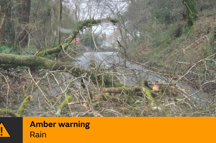 An amber weather warning for rain is in place as Storm Chandra arrives. (Picture: Submitted/Tindle)