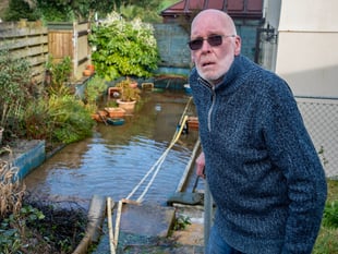 Elderly couple beg for help as they are hit by floods yet again