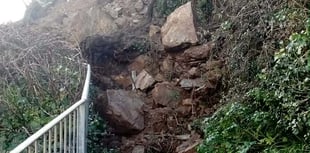 Man describes being trapped following cliff collapse onto coast path