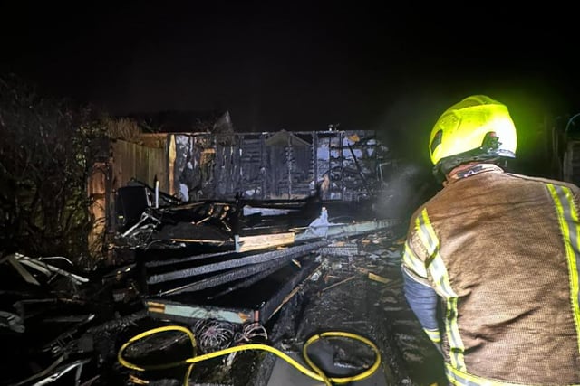 Multiple sheds catch fire in overnight blaze near Padstow