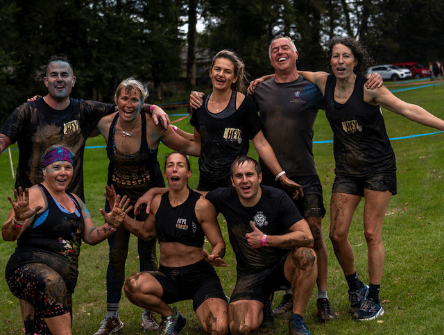 Teams limber up to take part in obstacle course race for charity