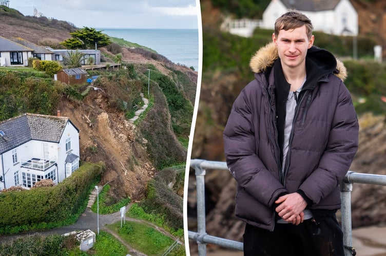 Latest cliff collapse/ Kieron English (Picture: SWNS)