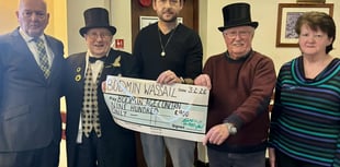 Bodmin Age Concern presented with cheque after Wassail donation