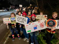 Youngsters lead protest as Aldi plans spark community backlash