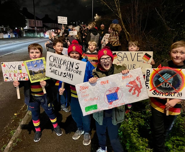 Youngsters lead protest as Aldi plans spark community backlash
