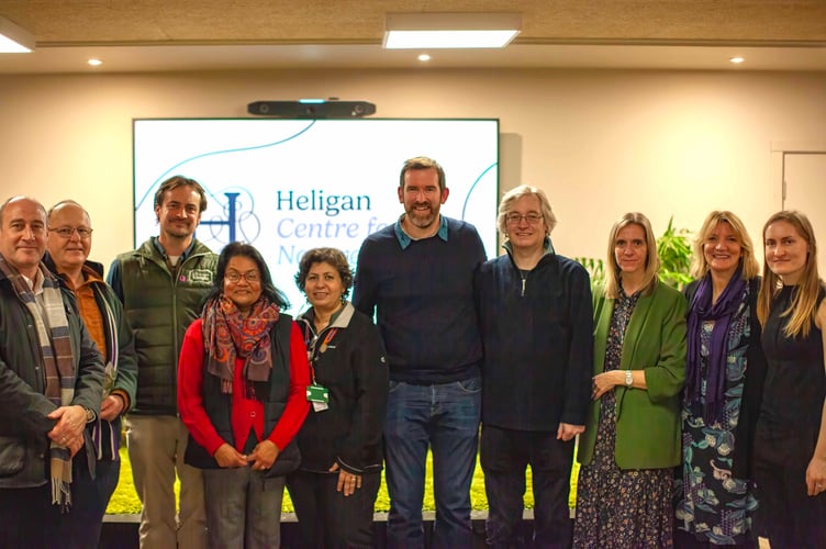 A number of the people at the launch event for the Centre for Nature Futures at the Lost Gardens of Heligan.