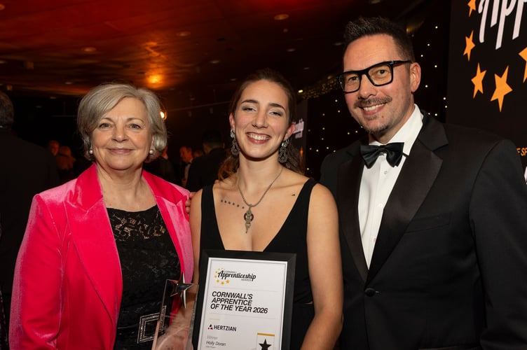 Holly Doran with Daphne Skinnard and Neil Caddy