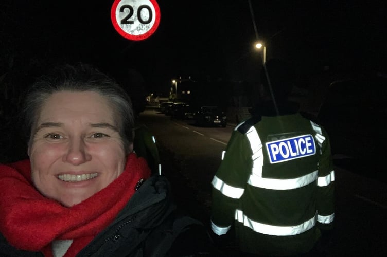 Jayne Kirkham with police