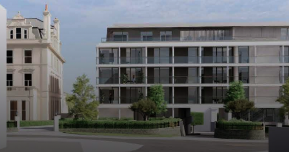 Campaigners have concerns the proposed apartments will block public sea views 