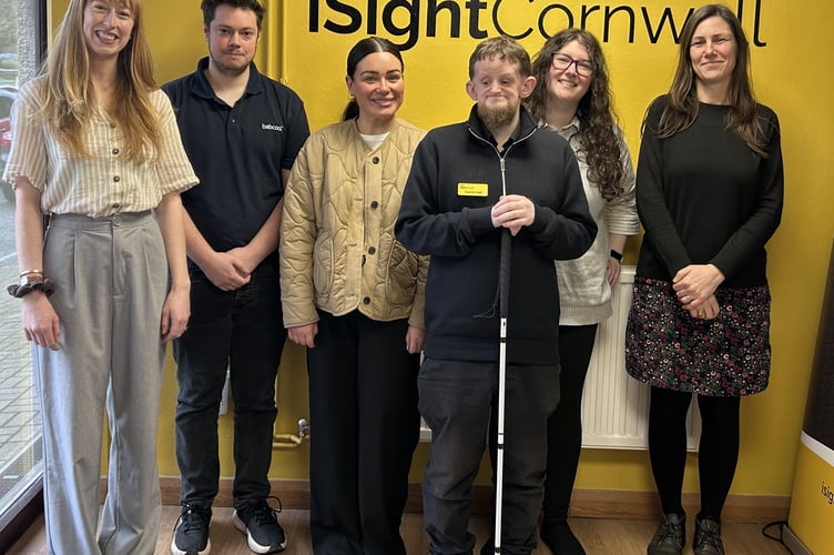 Dom with iSightCornwall and Babcock International Group colleagues