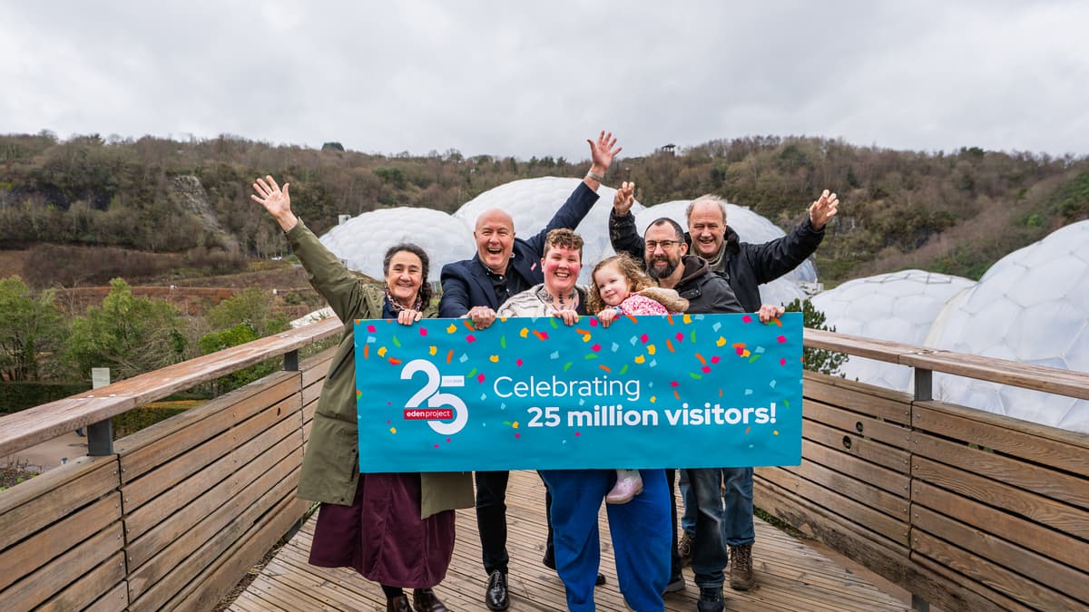 Eden celebrates 25 million visitors in 25th year with one of its first