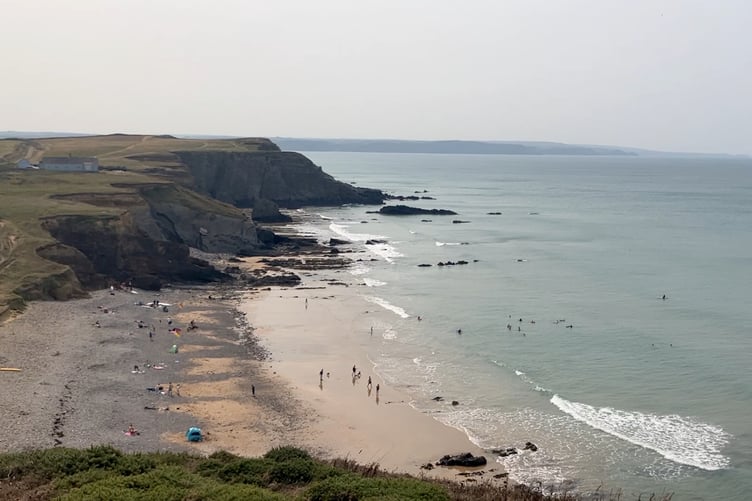 The beach at Northcott Mouth to the north of Bude in Cornwall. (Picture: Andrew Townsend)