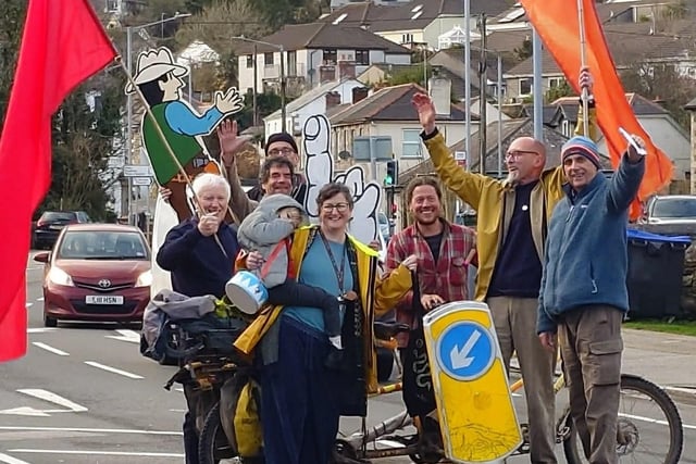 Penryn residents protest council cutting road improvement measures