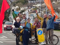 Penryn residents protest council cutting road improvement measures