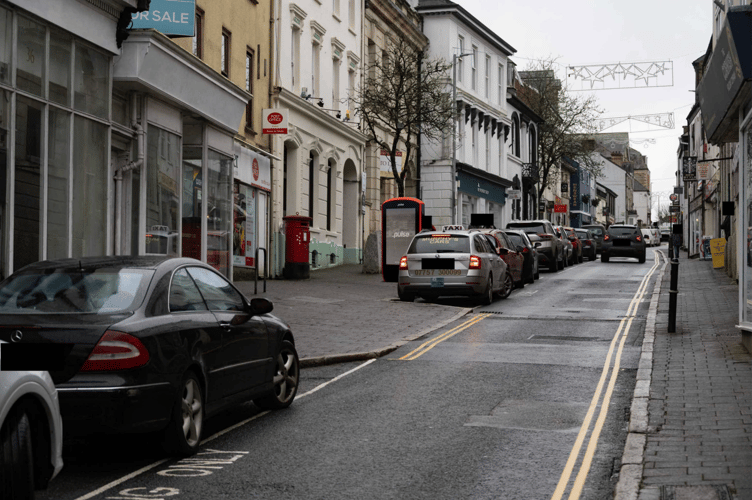 An illustration featuring the potential ad-screen in Bodmin has been met with criticism (Picture: Cornwall Council)