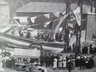 Barrie Doney: The launching of the Polkerris lifeboat