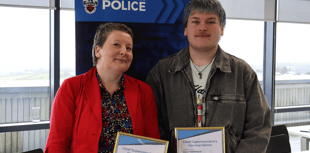Mother and son recognised for helping improve neurodivergent support