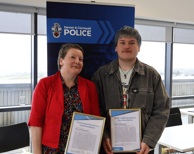 Marie and Malachi with their Chief Superintendent’s Certificates