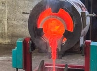 Cornish tin smelting shed fires up one last time