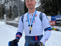 Reservist flying high after competing in winter sliding sport