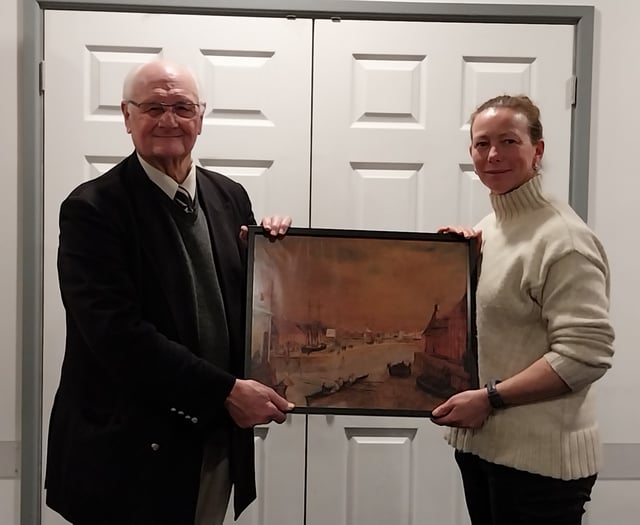 Historic painting of rowing legend finds home in Saltash