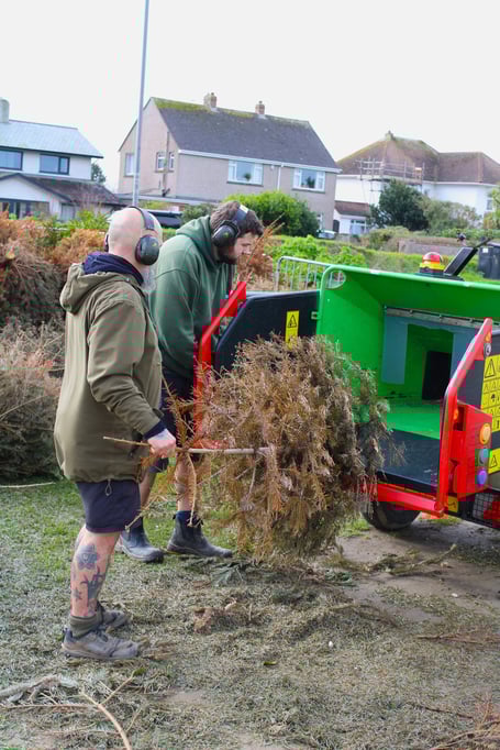 The chippings will be used in several community locations (Picture: Newquay Town Council)