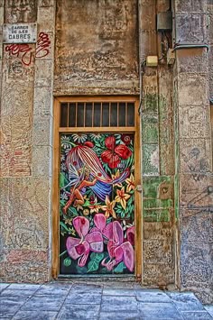 Another example of door mural art