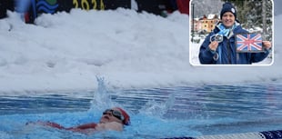 Teacher breaks British record at Ice Swimming Championships