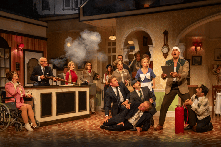 Cast of Fawlty Towers - The Play (Picture: Hugo Glendinning)