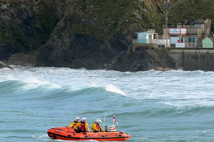 The new D-Class being put through its paces (Picture: Newquay RNLI)