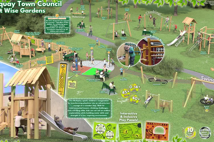 Plans for the Mount Wise Garden play park
