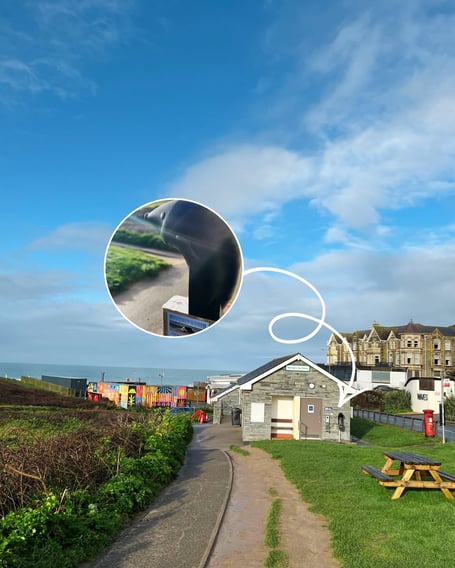 The new water fountain at Watergate Bay (Picture: Newquay Town Council)