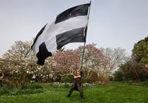 Mayor's emotional farewell at St Piran's Day in Penzance 