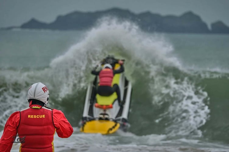 Lifeguards have been undertaking rescue water craft training (Picture:  Pete Hicks/Leonard Reid)