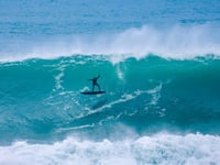 Thrills and spills as surfers take on Cribbar