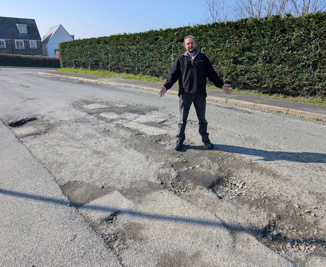 Former mayor calls for action on Bodmin's 'bomb site' roads 