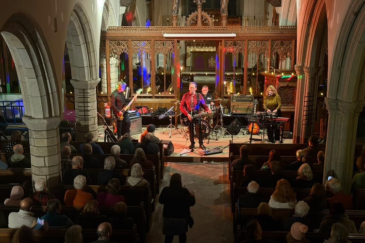 The church was filled to capacity as the four-piece band, Ides of Sedition, powered through their energetic set