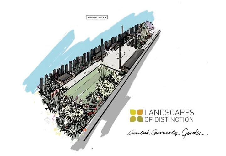 The scheme has been designed by award winning landscape gardener Kim Parish 