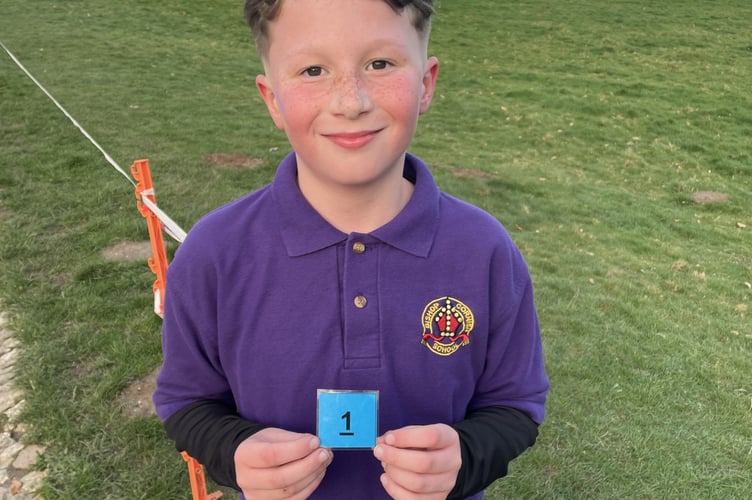 Bishop Cornish's Jacob Sweeney took his third race win of the series in the Year 5/6 Boys