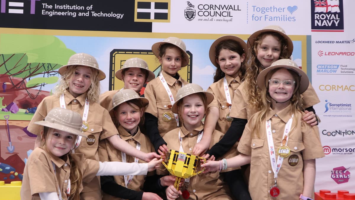 Schoolchildren take part in Lego STEM event at RNAS Culdrose