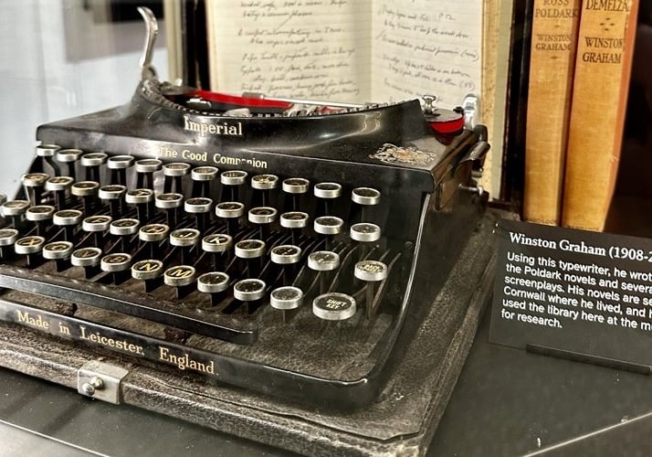 Winston Graham's typewriter at Cornwall Museum and Art Gallery