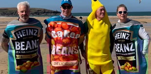 Team take on trek dressed as food items 